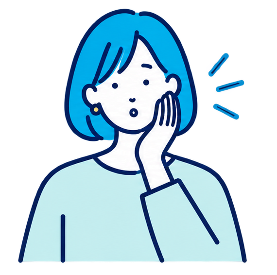 お客様の声を話している人